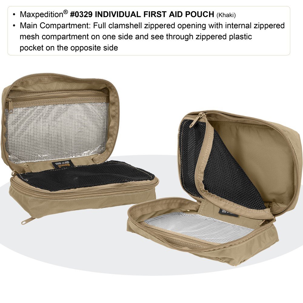 Foto 6 | Bolsa De Primeros Auxilios Maxpedition Individual, Ligera, Caqui - Venta Internacional.