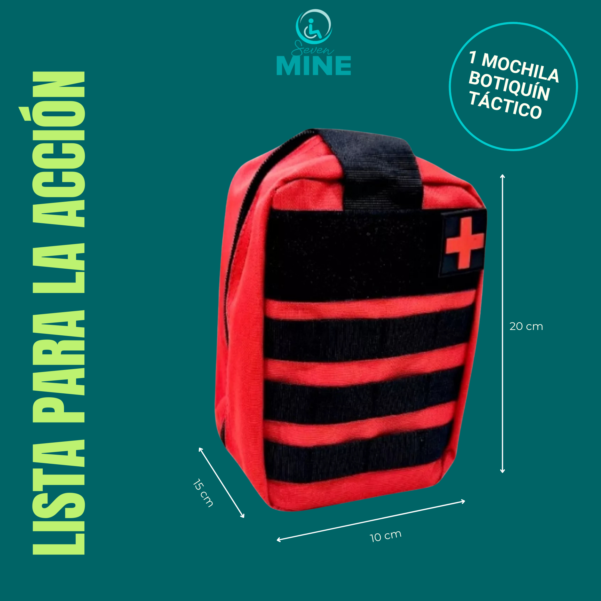 Foto 4 pulgar | Mochila para Botiquín Táctico de Primeros Auxilios SC Super Confort