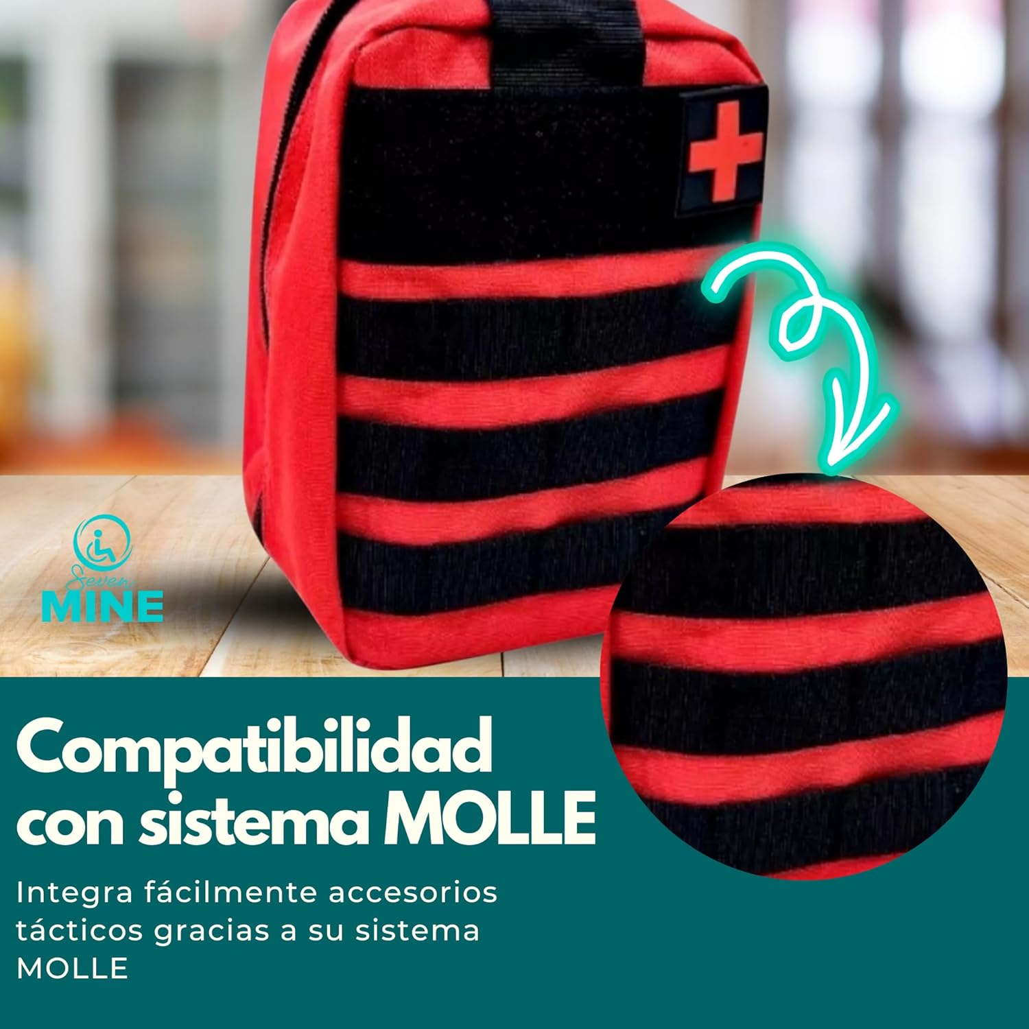 Foto 6 pulgar | Mochila para Botiquín Táctico de Primeros Auxilios SC Super Confort