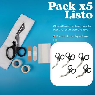 Foto 2 | Tijeras Médicas SC Super Confort Acero Inoxidable 5 Piezas