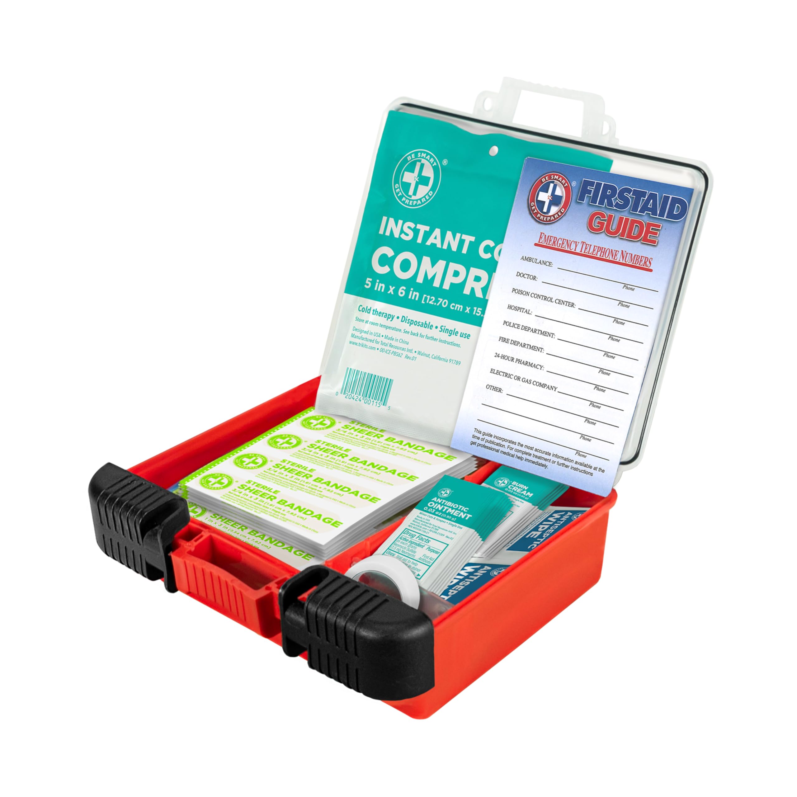 Foto 3 pulgar | Botiquín De Primeros Auxilios Be Smart Get Prepárate Para 10 Personas  100 Piezas - Venta Internacional.