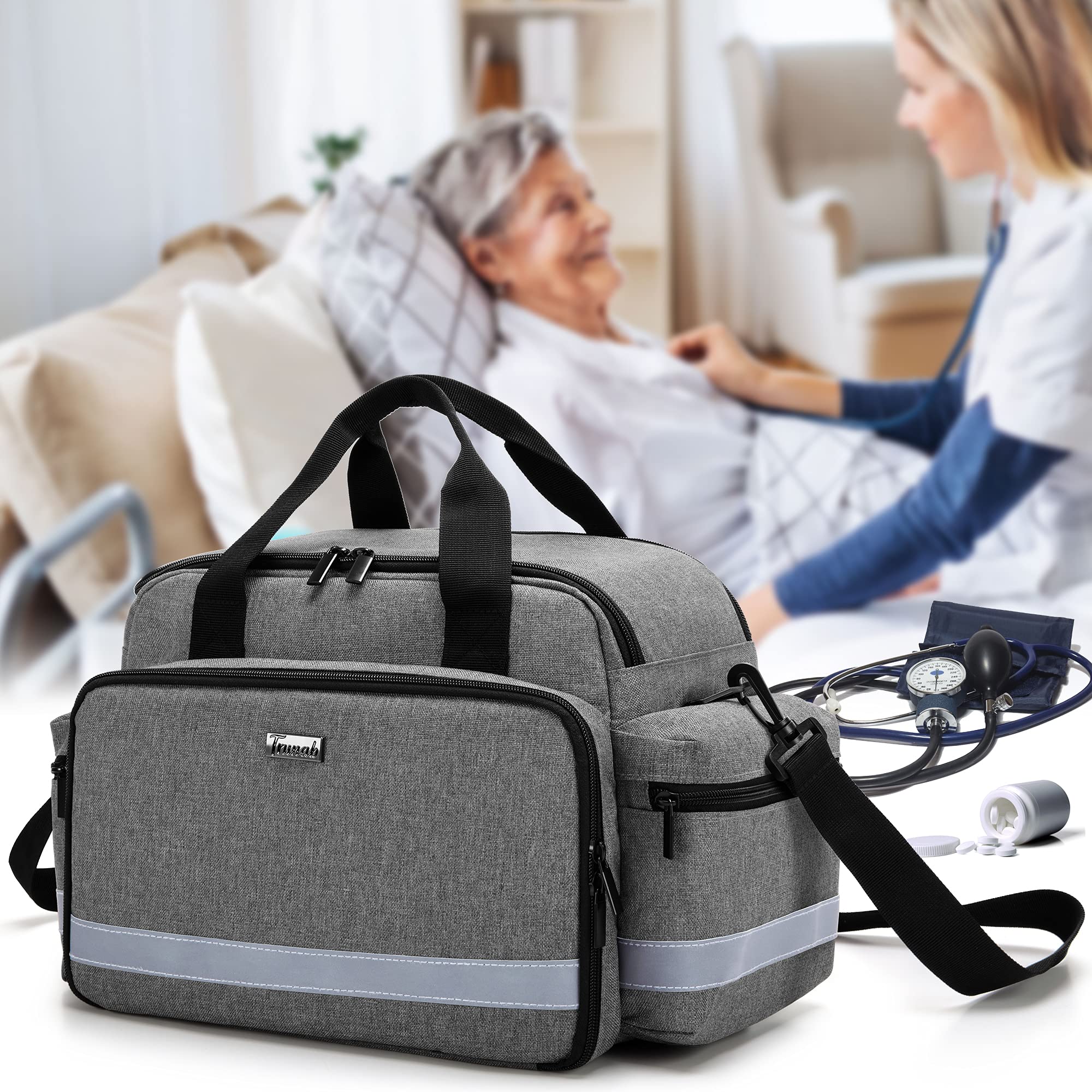 Foto 7 | Bolsa Médica Trunab Home Health Nurse Con Asa Y Correa - Venta Internacional.
