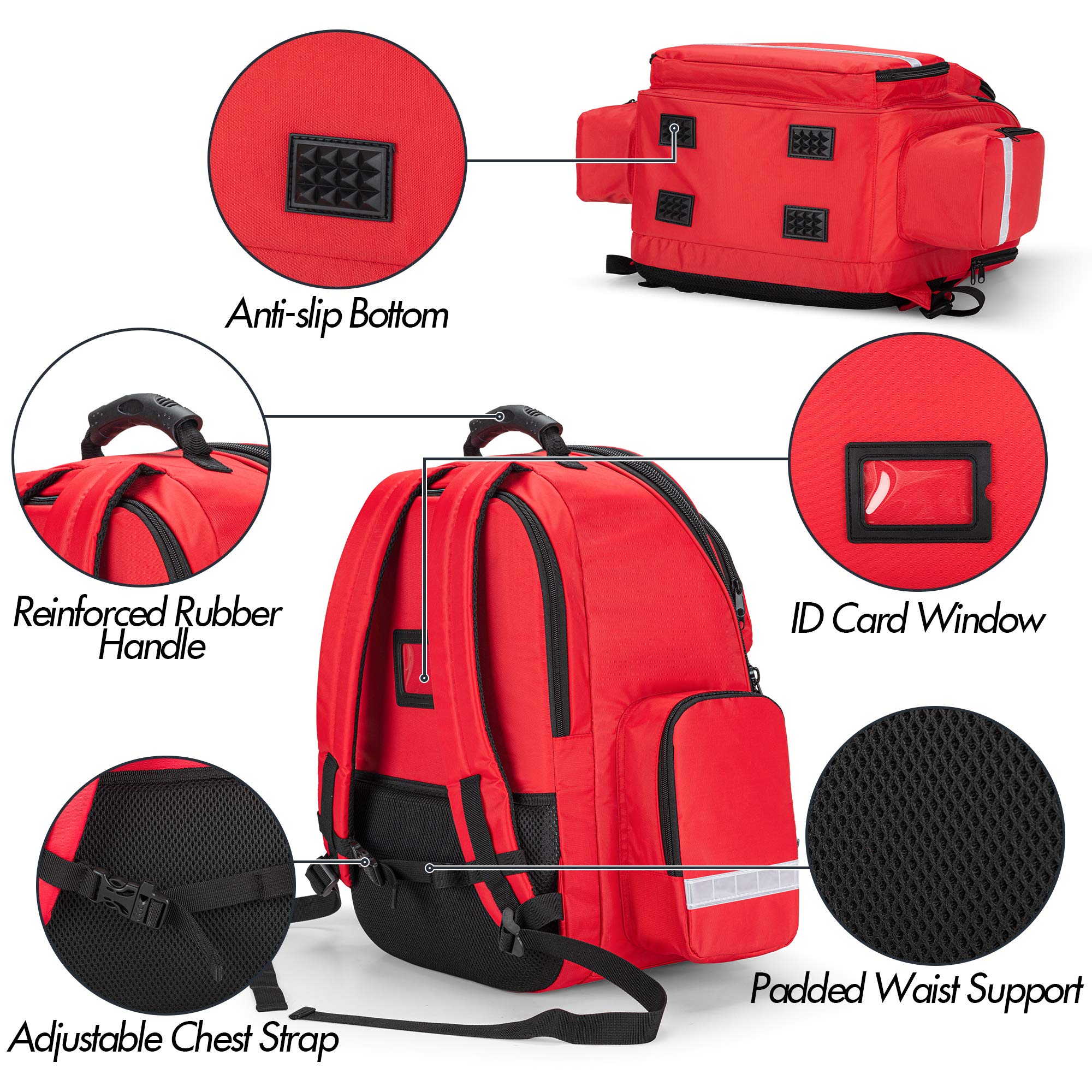 Foto 3 pulgar | Bolsa De Emergencia Trunab First Responder Bag Roja - Venta Internacional.