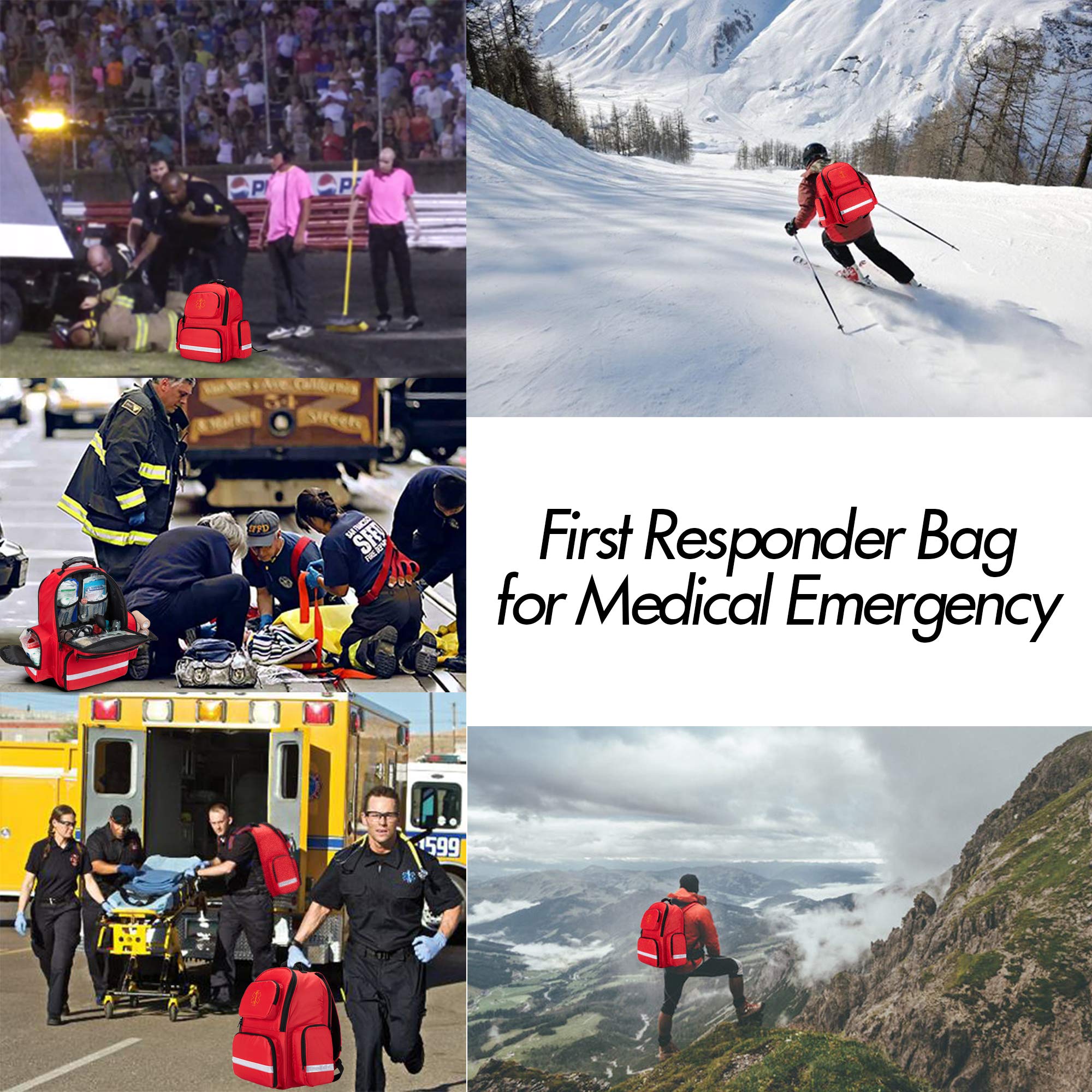 Foto 7 pulgar | Bolsa De Emergencia Trunab First Responder Bag Roja - Venta Internacional.
