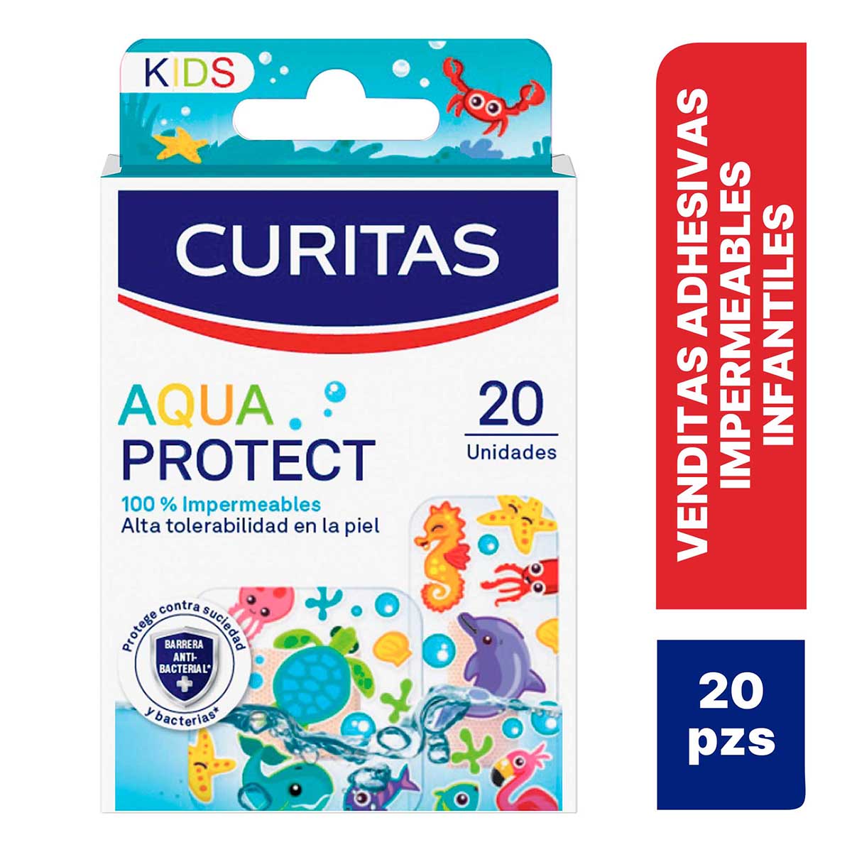 Foto 2 pulgar | Curitas Venditas Adhesivas Aquaprotect Kids