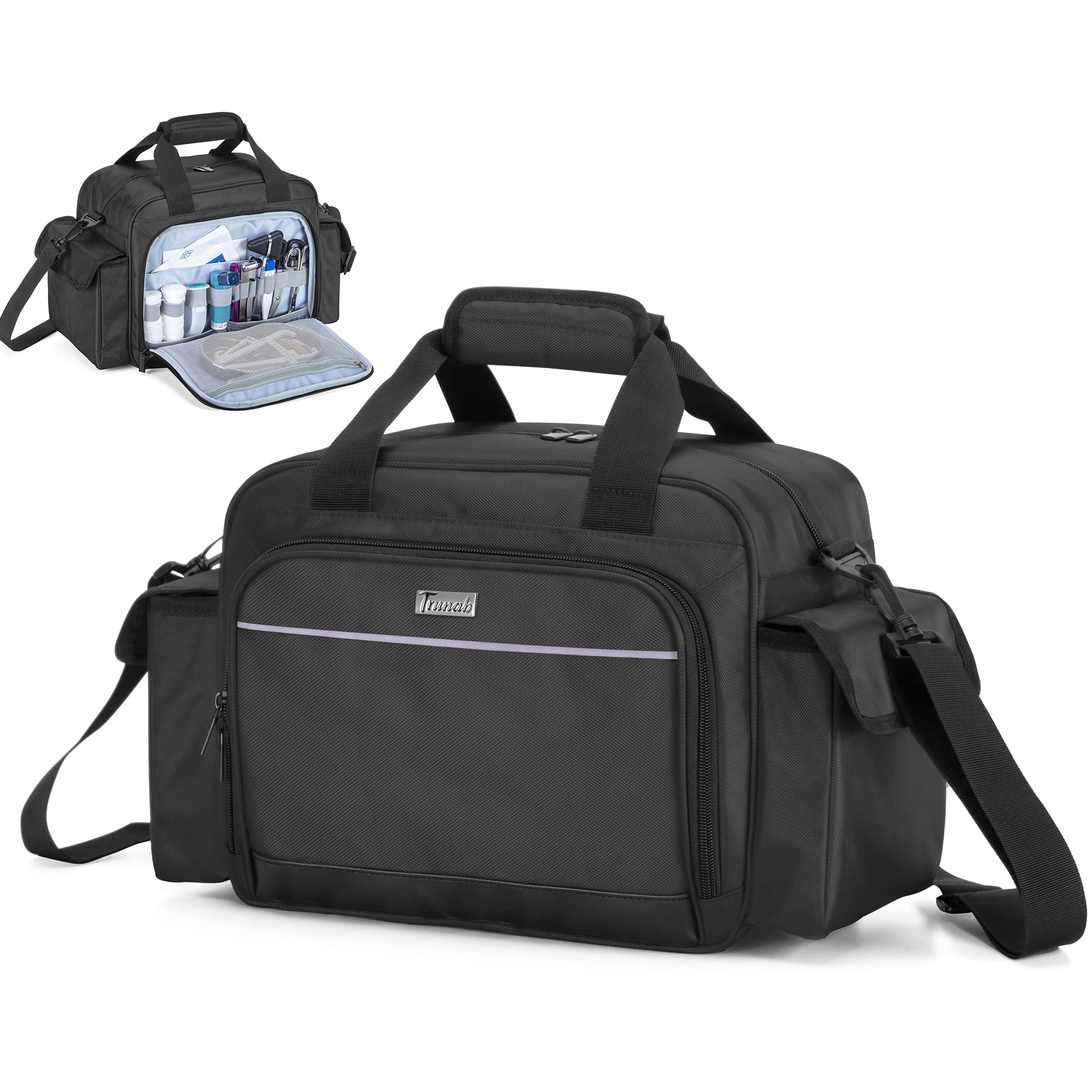 Foto 2 pulgar | Bolsa De Enfermera Trunab Home Health  Suministros Médicos Portátiles  Negra - Venta Internacional.