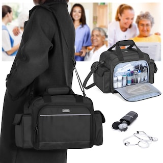 Foto 7 | Bolsa De Enfermera Trunab Home Health Suministros Médicos Portátiles Negra - Venta Internacional.