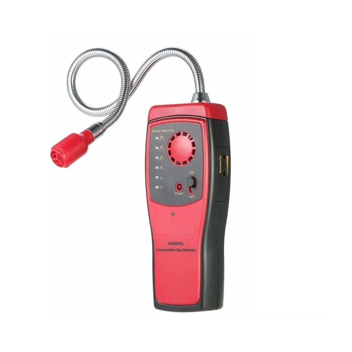Detector De Fuga De Gas Con Alarma Con Luz Sonido Eo Safe Imports Esi-19265 Rojo