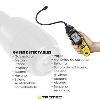 Foto 3 | Detector De Fuga De Gases Inflamables Bg40 Trotec Con Alarma, Sonda De Cuello De Cisne Semiflexible De 40 Cm