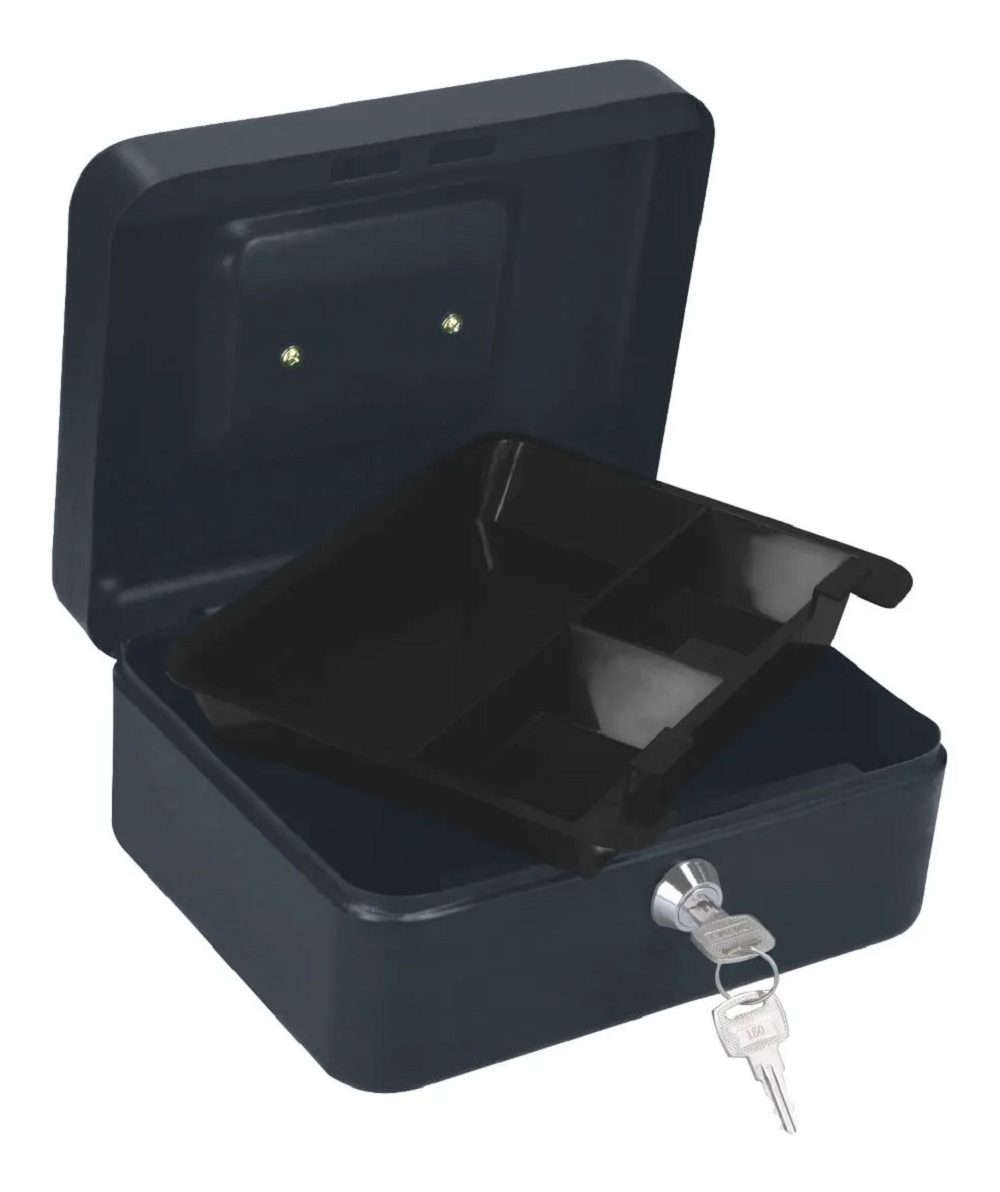 Foto 1 | Caja de Dinero Malubero color Negro con 3 Separadores 20 X 9 X 16 cm
