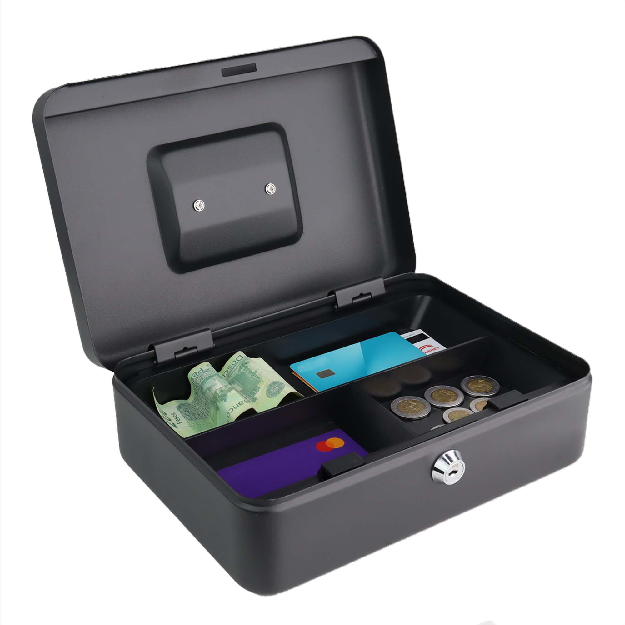 Caja Dinero Fuerte Seguridad / Cash Box Metálica Reloj Joyas