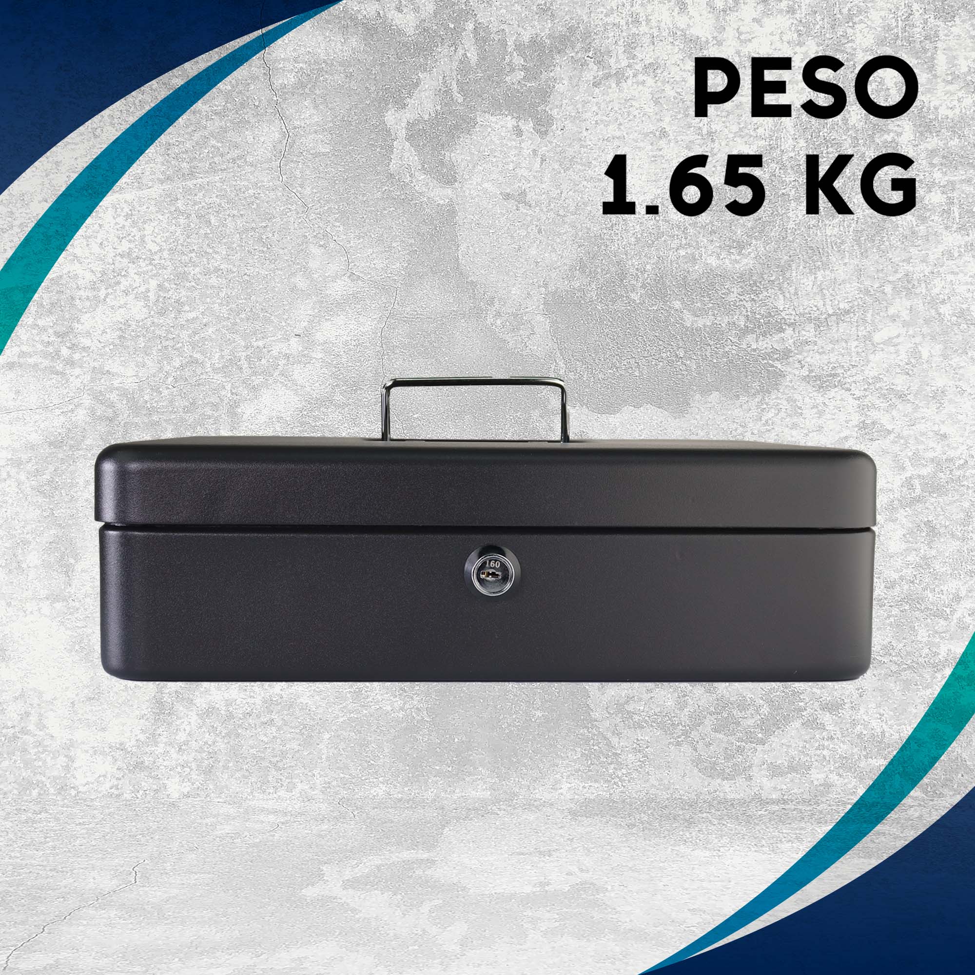 Foto 4 pulgar | Caja Dinero Fuerte Seguridad/ Cash Box Prolami Metálica Grande Mate