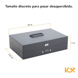 Foto 5 | Caja para Dinero 4 Clips Sujeta Billetes 29cm Para Seguridad