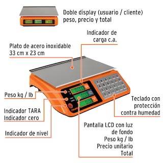 Foto 2 | Báscula Electrónica Multifunciones Truper Multicolor
