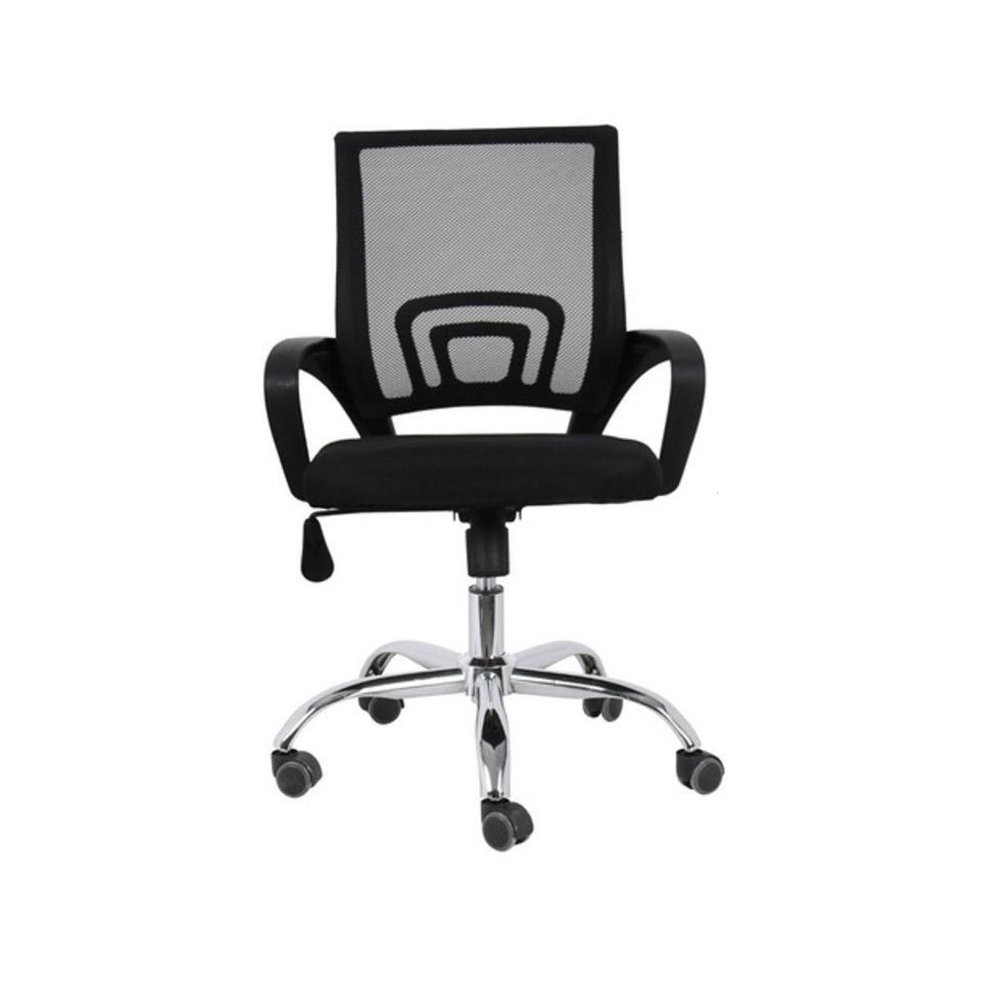 Sillón Escritorio Silla Oficina Ejecutiva Reclinable Girtori color Negro