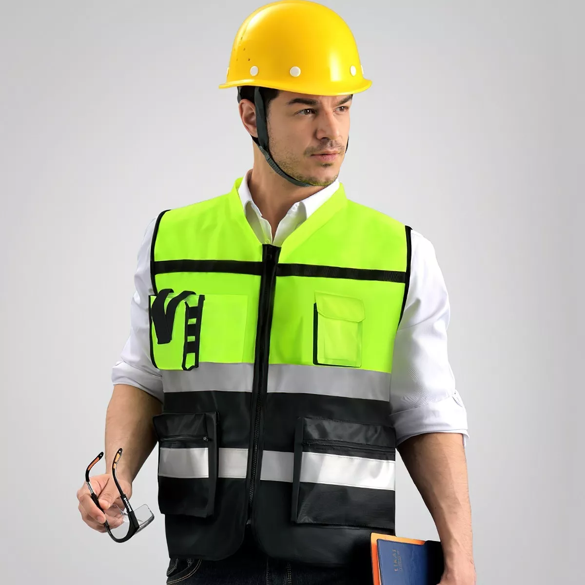 Foto 3 pulgar | Chaleco de Seguridad Eo Safe Imports Esi-6712 Industrial Reflejante Alta Visibilidad Amarillo
