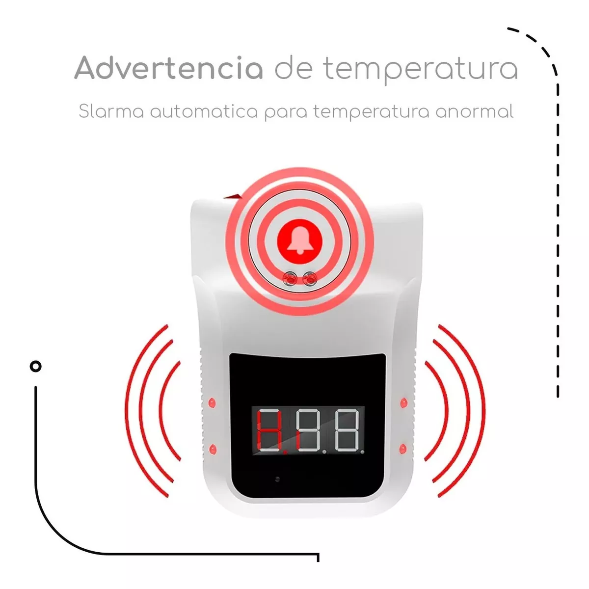 Foto 5 | Termómetro Infrarrojo Digital KIMHI K9 con Alarma y Voz