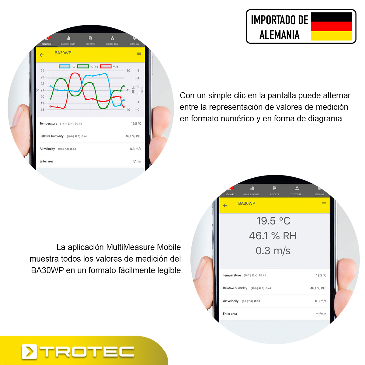 Foto 6 | Anemómetro de Hilo Caliente Ba30wp con Dispositivo para Smartphone