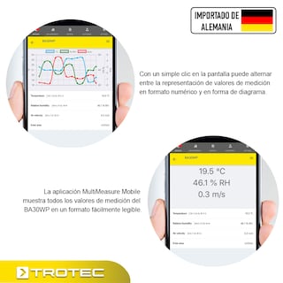 Foto 6 | Anemómetro de Hilo Caliente Ba30wp con Dispositivo para Smartphone