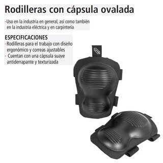 Foto 2 | Rodilleras IUSA Negras con Cápsula Ovalada
