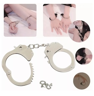 Foto 5 | Esposas Policiales Tacticas Metal Doble Seguro Lo Mejor, 2 Pcs Plata
