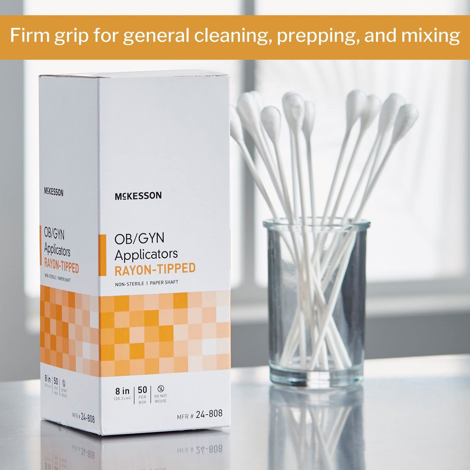 Foto 2 | Aplicadores De Obstetricia Y Ginecología Mckesson Con Punta De Rayón, 8 Cm, 500 Unidades - Venta Internacional.