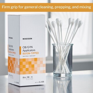 Foto 2 | Aplicadores De Obstetricia Y Ginecología Mckesson Con Punta De Rayón, 8 Cm, 500 Unidades - Venta Internacional.