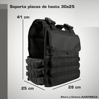 Foto 2 | Chaleco Porta Placa Unitalla Eo Safe Imports Esi-17525 Negro