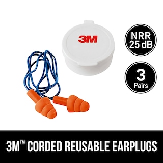 Foto 2 | Tapones Para Oídos 3m Reutilizables Con Cable Nrr 25 Db, Paquete De 3, Naranja (90716h3-dc) - Venta Internacional.
