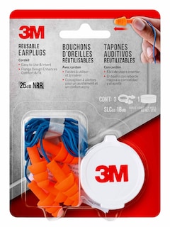 Foto 4 | Tapones Para Oídos 3m Reutilizables Con Cable Nrr 25 Db, Paquete De 3, Naranja (90716h3-dc) - Venta Internacional.