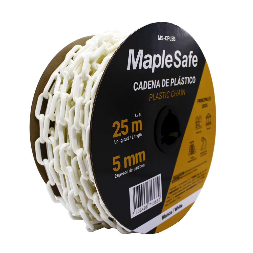 Foto 1 | Rollo de Cadena Plástica Maple Safe 5 mm Blanca 25 m
