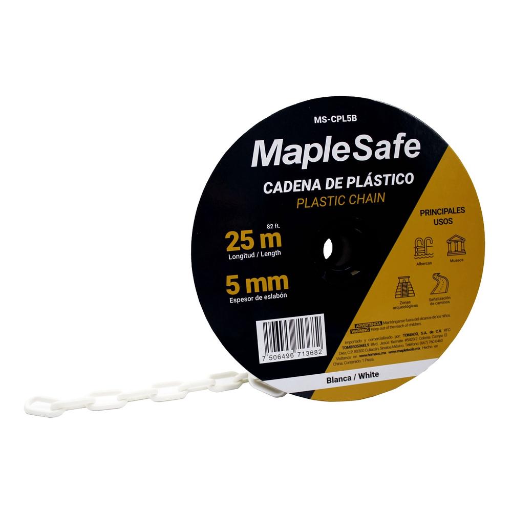 Foto 3 | Rollo de Cadena Plástica Maple Safe 5 mm Blanca 25 m