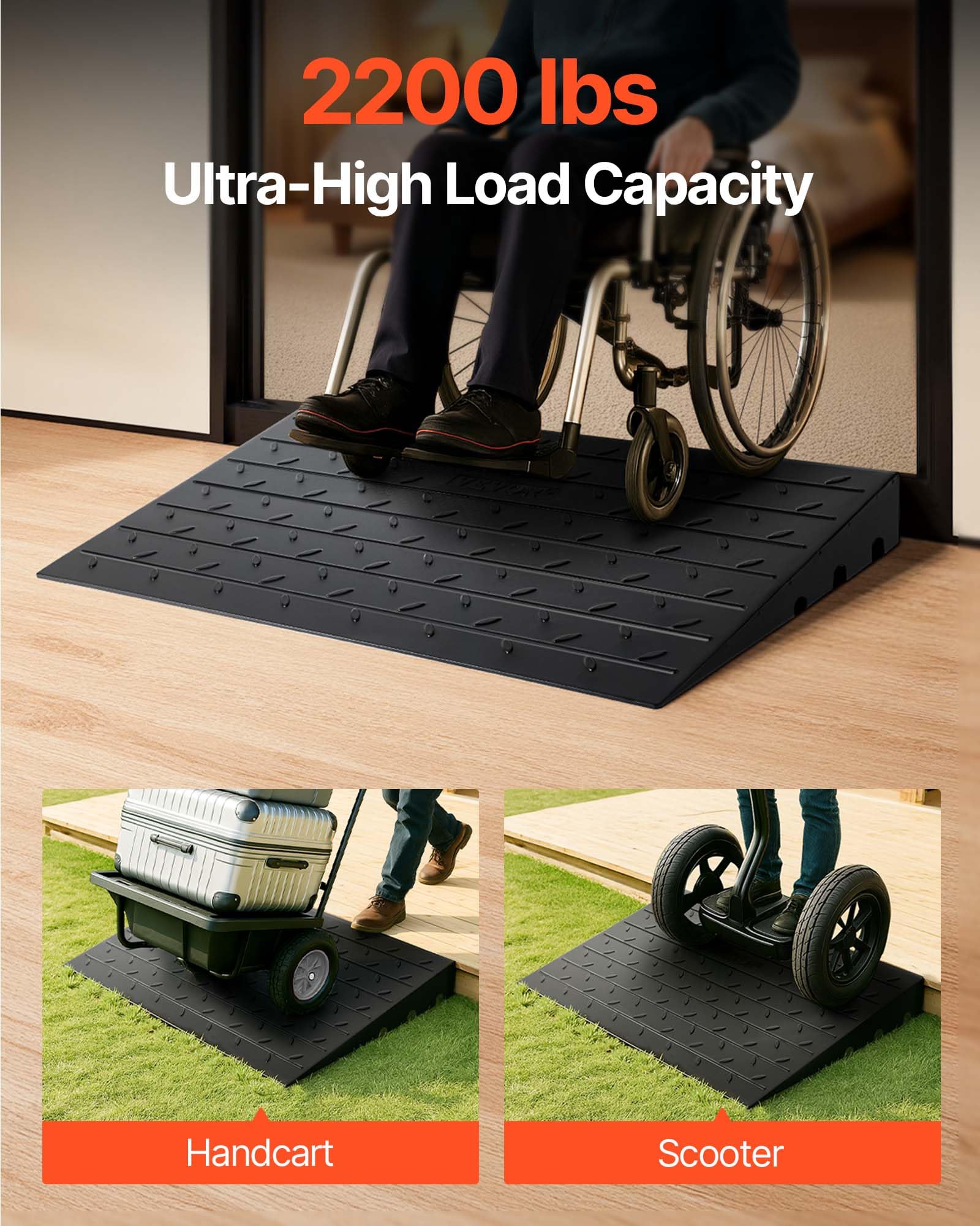 Foto 4 pulgar | Rampa De Umbral De Goma Vevor 4 Rise, 3 Canales, 1000 Kg De Capacidad - Venta Internacional.