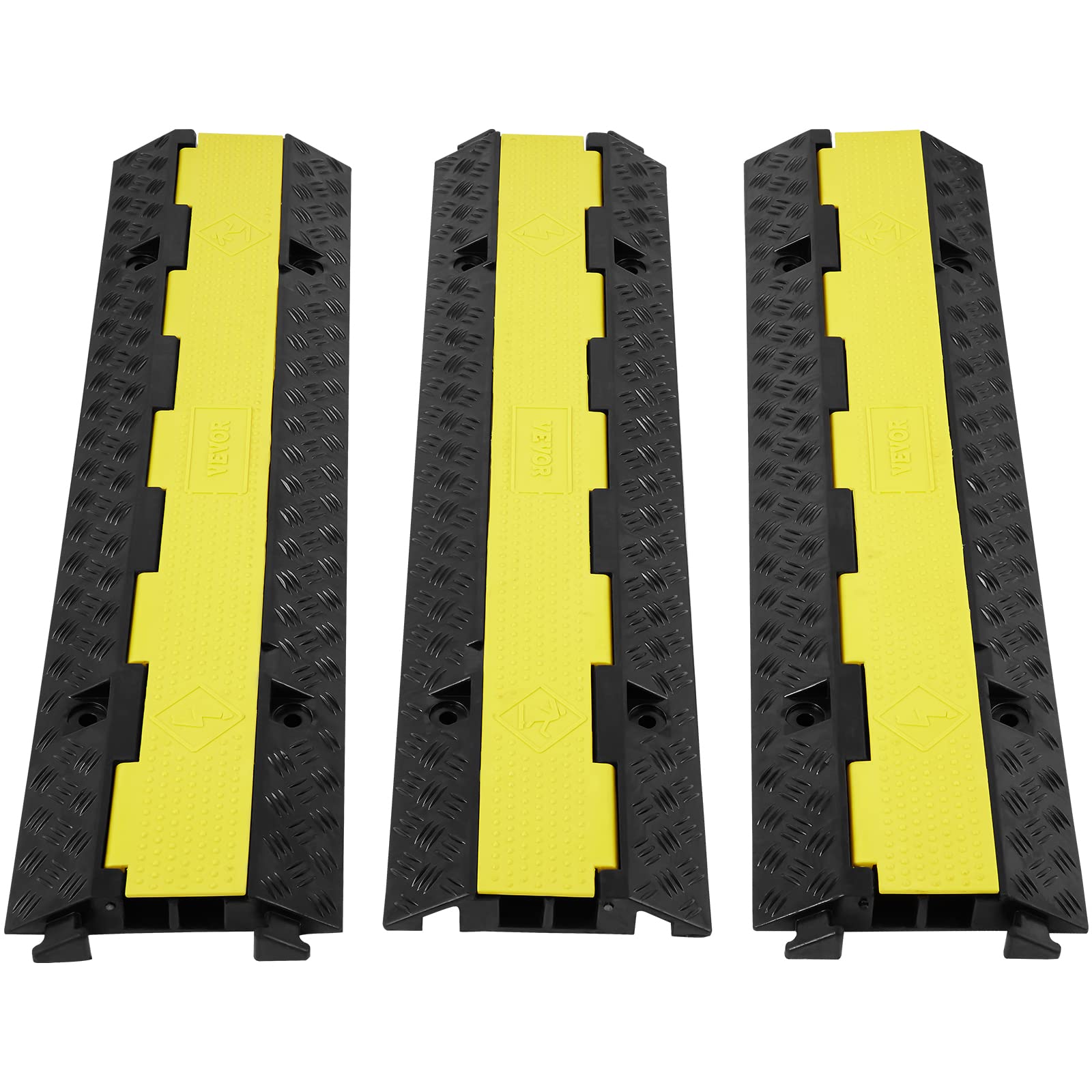 Foto 2 pulgar | Protector De Cable Ramp Vevor De Caucho De 2 Canales, 12000 Libras - Venta Internacional.