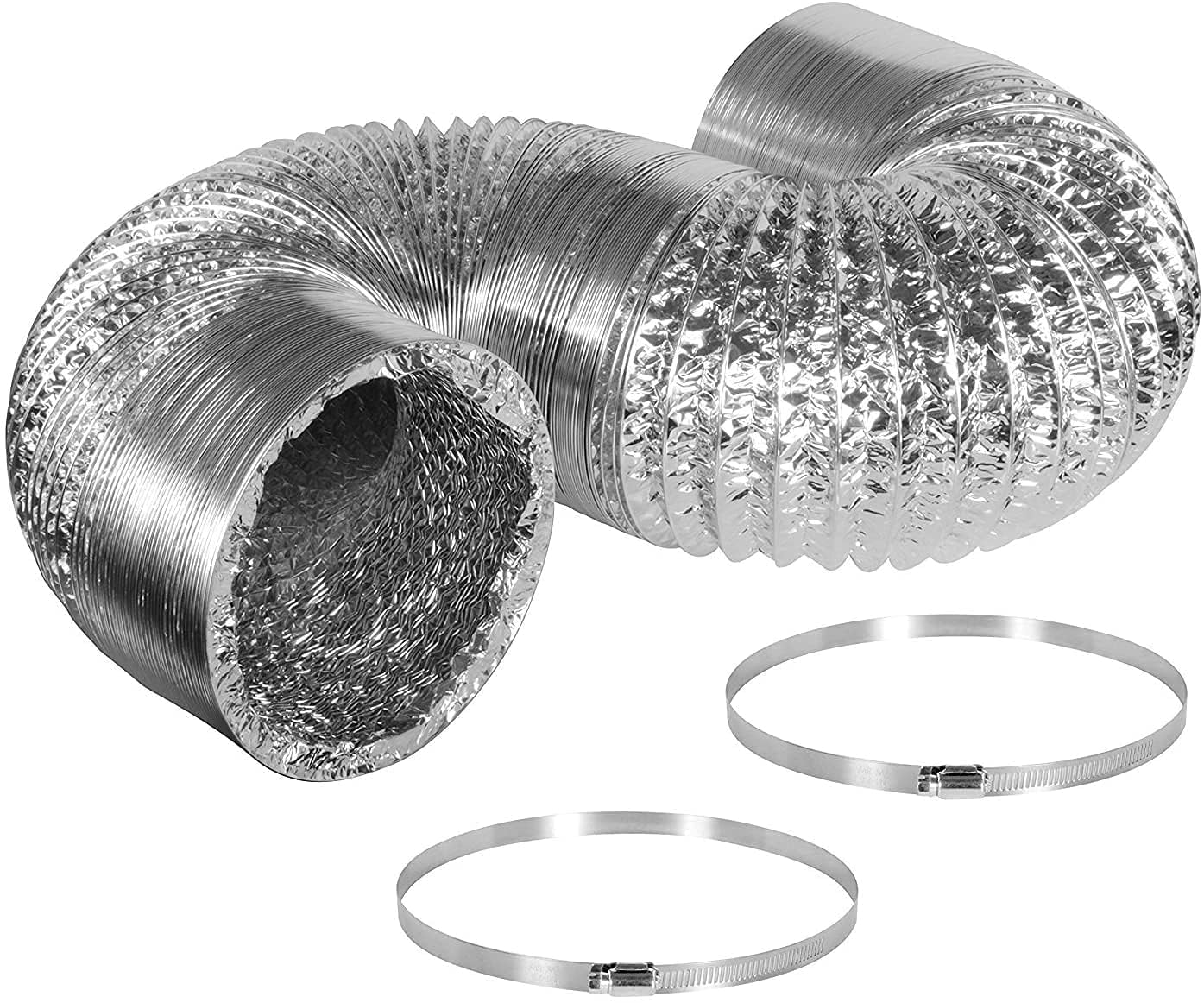 Foto 2 pulgar | Manguera De Ventilación Flex Air De Aluminio, 6 X 8 Pies, Ipower - Venta Internacional.