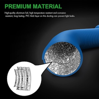 Foto 2 | Ductos Flexibles Ipower De Aluminio De 4 Pulgadas Y 8 Pies Con 4 Capas - Venta Internacional.