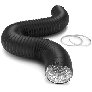 Foto 1 | Ductos Flexibles Ipower De Aluminio De 8 Pulgadas Y 8 Pies Para Hvac, Color Negro - Venta Internacional.