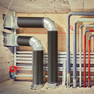 Foto 7 | Conducto De Aluminio Ipower De 12 Pulgadas Y 8 Pies Con 2 Abrazaderas, Negro - Venta Internacional.