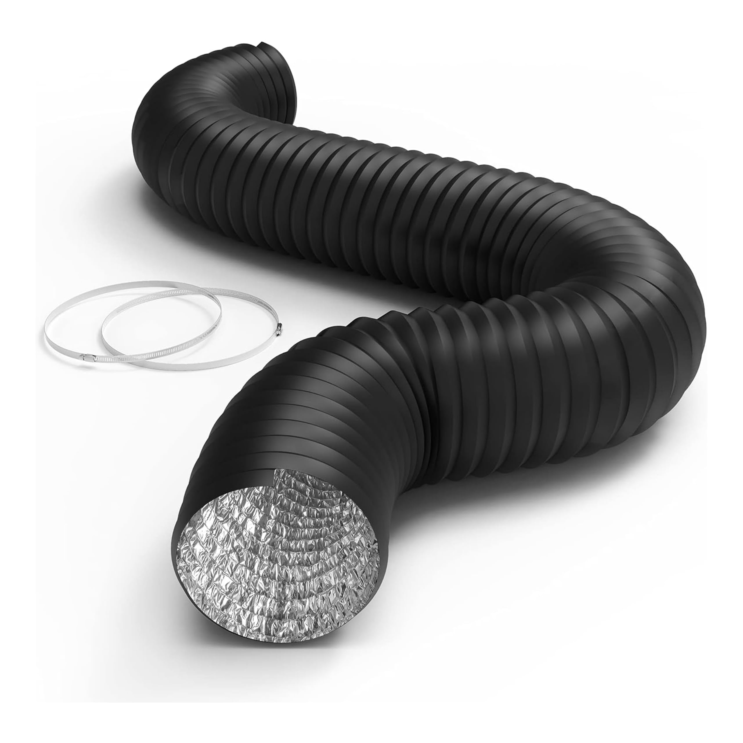 Foto 1 | Manguera De Ventilación Simple Deluxe Con Conductos De Aluminio Flexibles De 30 Cm - Venta Internacional.