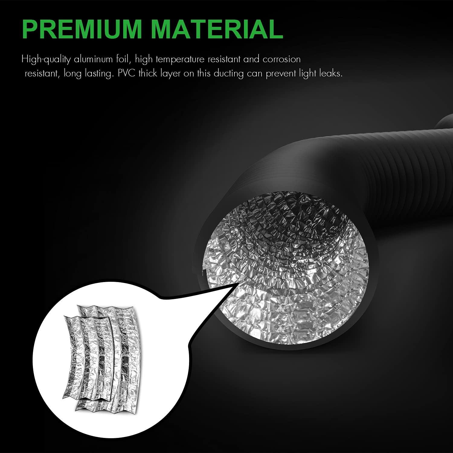 Foto 3 pulgar | Ductos Flexibles Ipower De Aluminio De 4 Pulgadas Y 8 Pies Con 2 Abrazaderas - Venta Internacional.