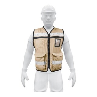 Foto 1 | Chaleco Brigadista Con Cintas Reflejantes Color Beige 14668