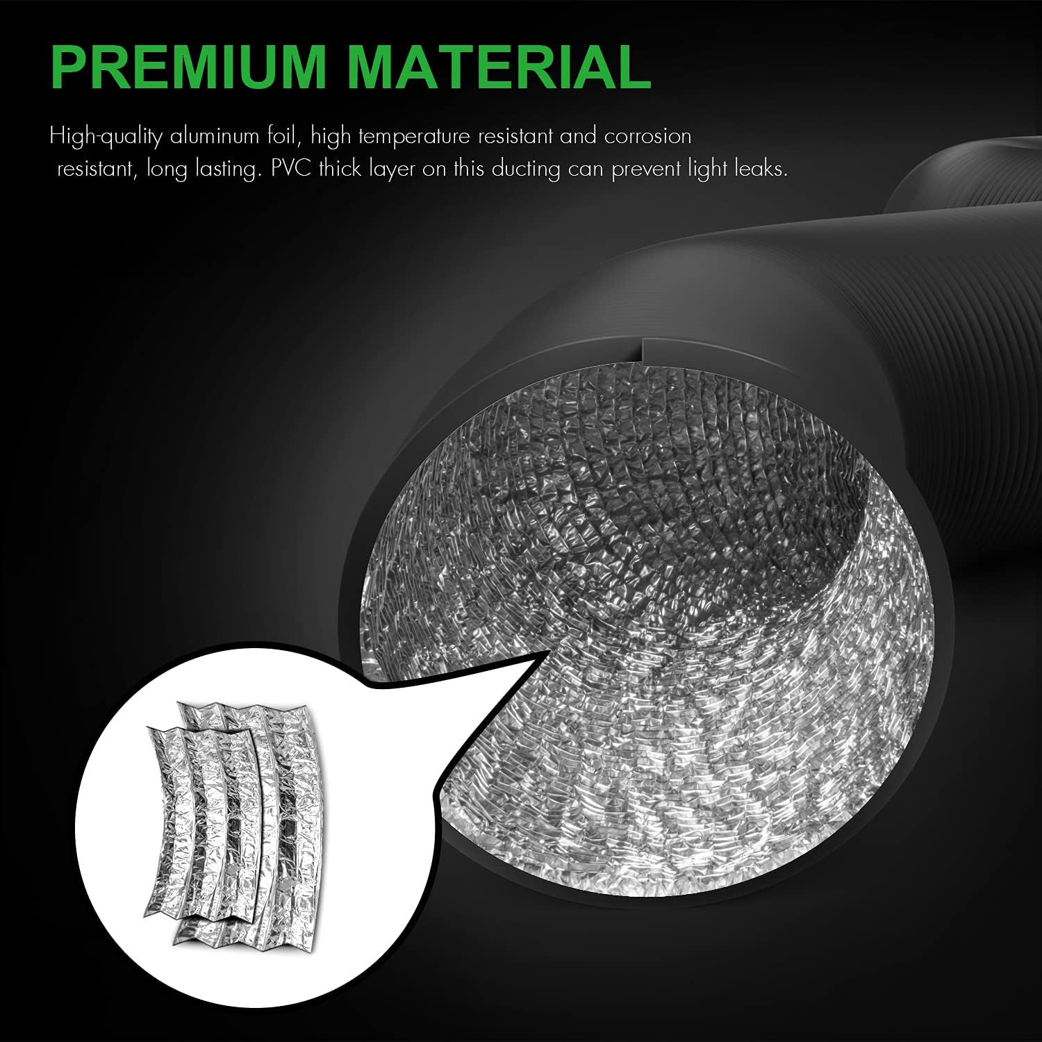 Foto 4 pulgar | Manguera De Ventilación Para Secadora Healsmart  Conductos De Aluminio De 12 Pulgadas X 25 Pies - Venta Internacional.