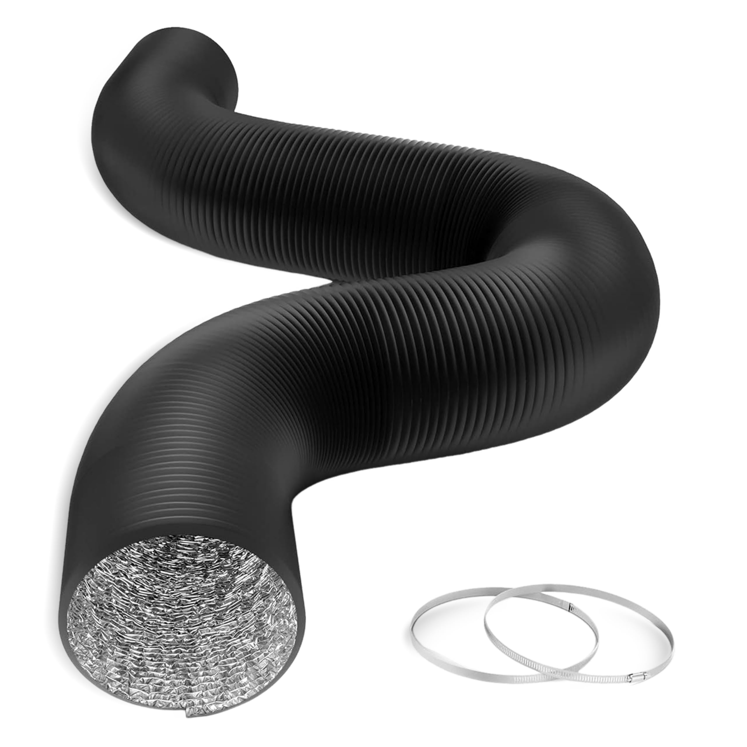 Foto 2 pulgar | Manguera De Ventilación Para Secadora Healsmart 6  Conductos De Aluminio De 25 Pies Con Abrazaderas - Venta Internaci