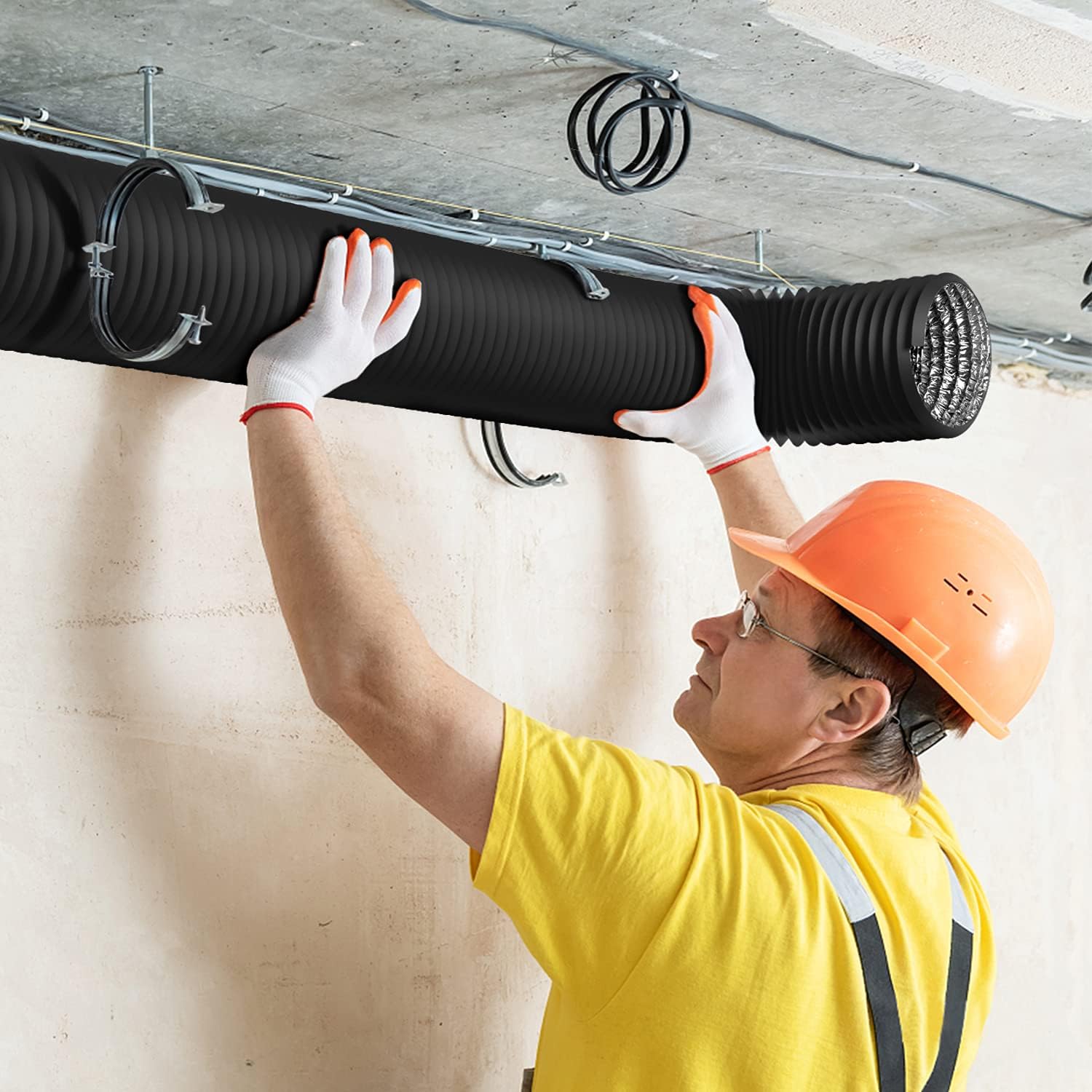 Foto 8 pulgar | Manguera De Ventilación Para Secadora Healsmart 6  Conductos De Aluminio De 25 Pies Con Abrazaderas - Venta Internaci