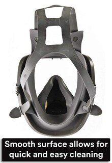 Foto 7 | Mascarilla Facial Integral De Seguridad 3m 142-6800, Reutilizable, Gris - Venta Internacional.