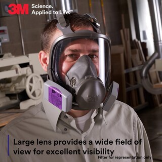 Foto 4 | Respirator 3m 6800 Máscara Completa De Silicona Lente Grande Niosh - Venta Internacional.
