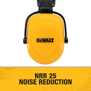 Foto 3 | Orejera Dewalt Dpg660 Amarilla Con Auriculares Negros Dieléctricos Nrr 25 - Venta Internacional.