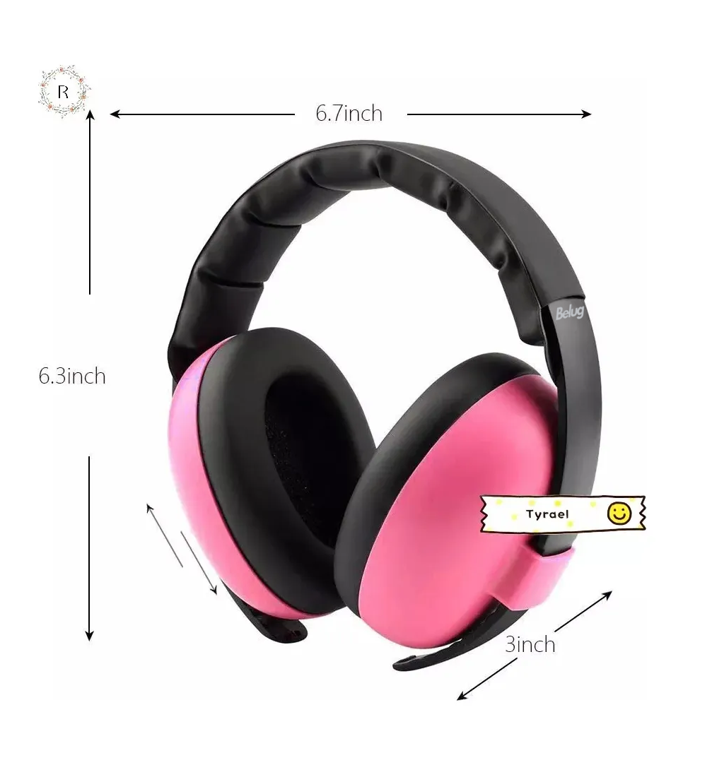 Foto 3 pulgar | Orejeras Antiruido/auriculares Protectores Bebes Belug Rosa