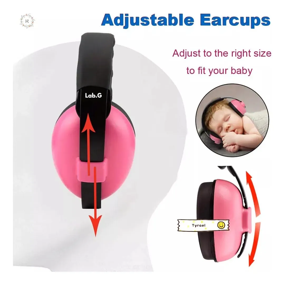 Foto 3 pulgar | Orejeras Antiruido/auriculares Protectores Bebes Lab.g Rosa