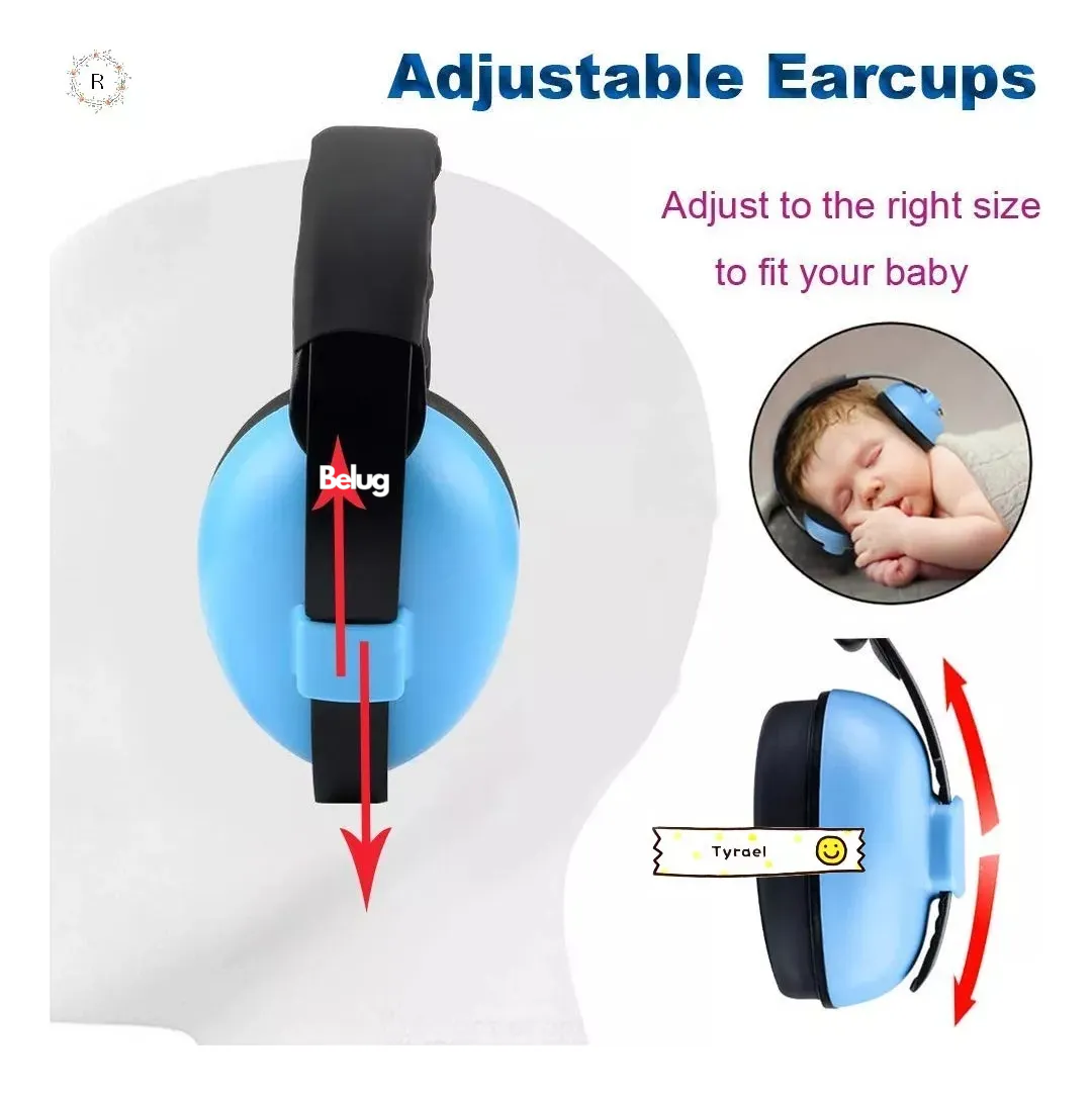 Foto 5 pulgar | Orejeras Antiruido/auriculares Protectores Bebes Y Niños Belug  Azul